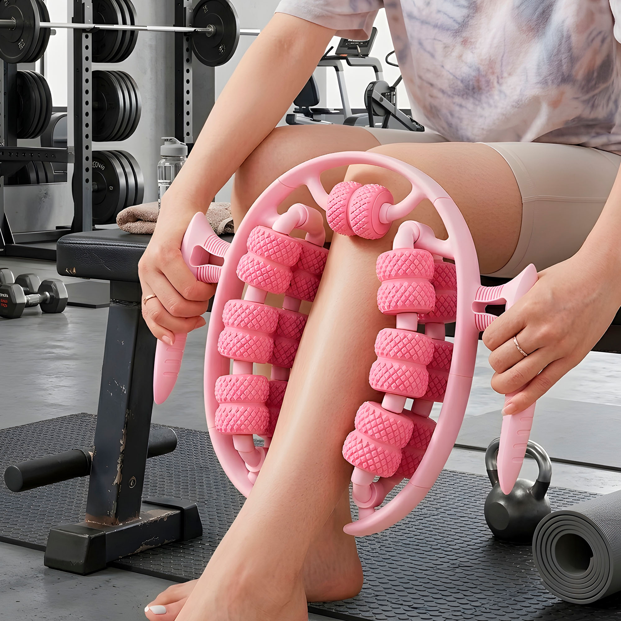 Masajeador Rodillos Multifuncional Piernas Brazos Cuello Anticelulitis 10