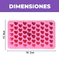 Molde Silicona Jabón Corazones 55 Ranuras 18.2 X 10.8CM - Miniatura 2