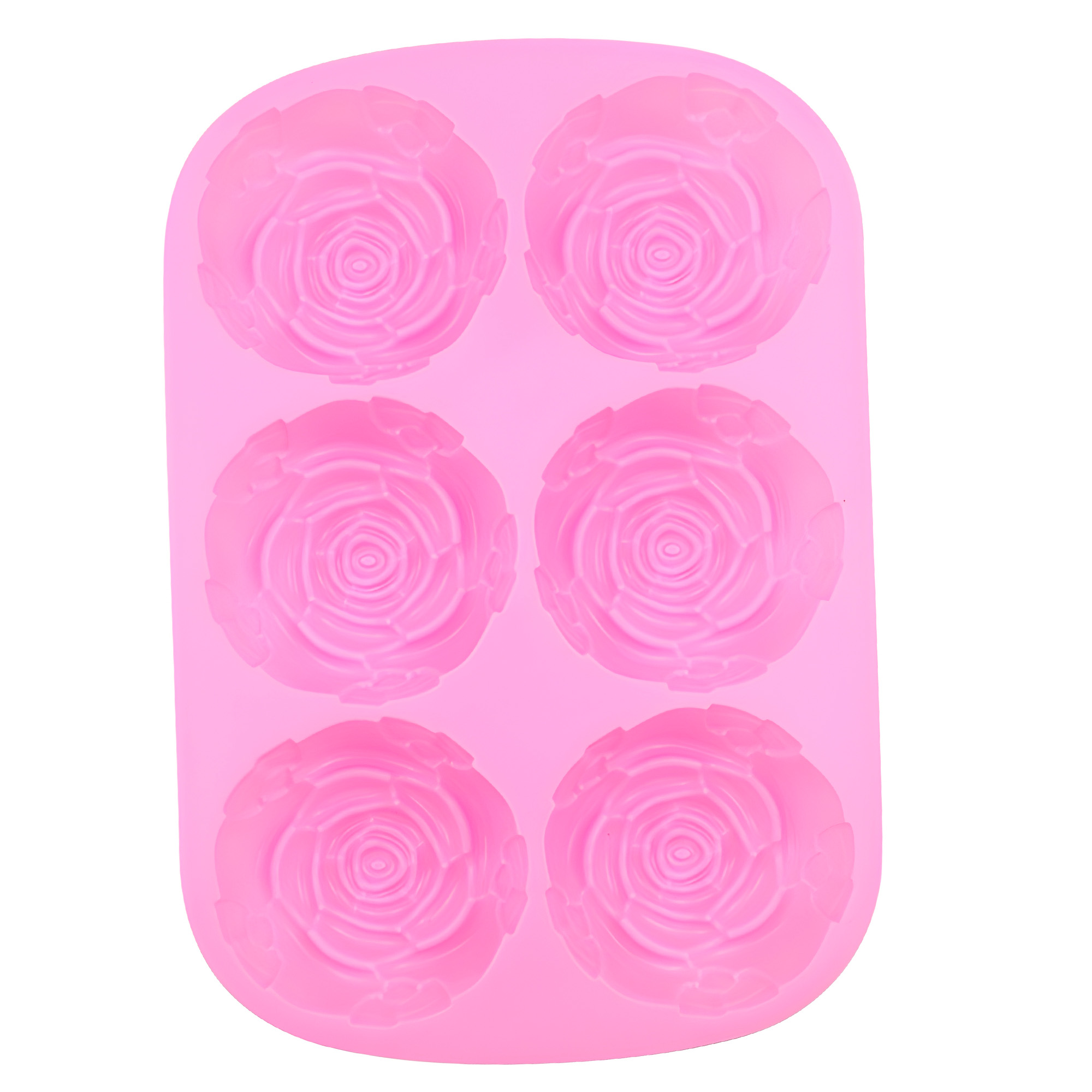 Molde Silicona Jabón Rosas Flores 6 Ranuras 24.4 X 16.3 CM 8