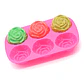 Molde Silicona Jabón Rosas Flores 6 Ranuras 24.4 X 16.3 CM - Miniatura 4