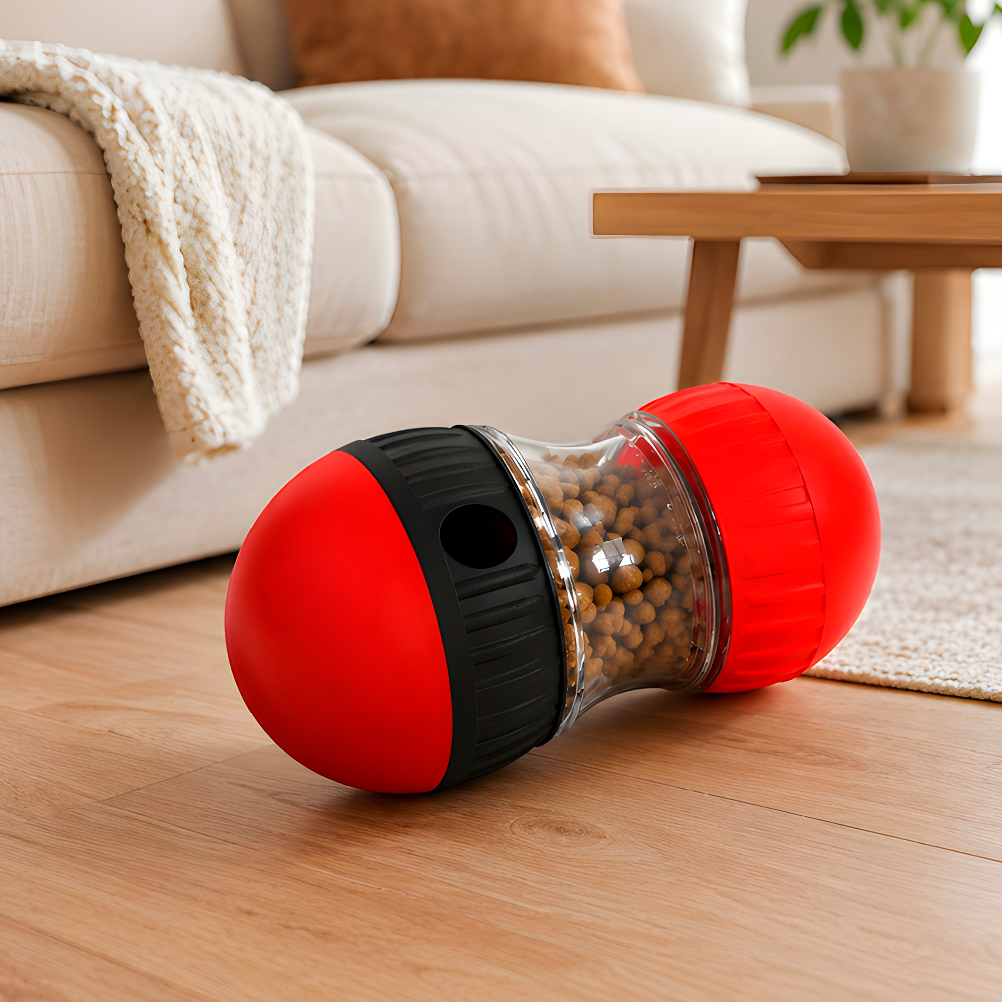 Juguete Gato Mascota Interactivo Dispensador Alimento Giratorio 7