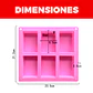 Molde Silicona Jabón Rectangulos Variadas 6 Ranuras 23.5 CM - Miniatura 2