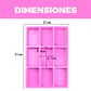 Molde Silicona Jabón Rectangulos Grandes 9 Ranuras 31 X 21CM - Miniatura 3