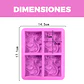 Molde Silicona Jabón Ondas Continuas 4 Ranuras 17.1 X 14.5CM - Miniatura 2
