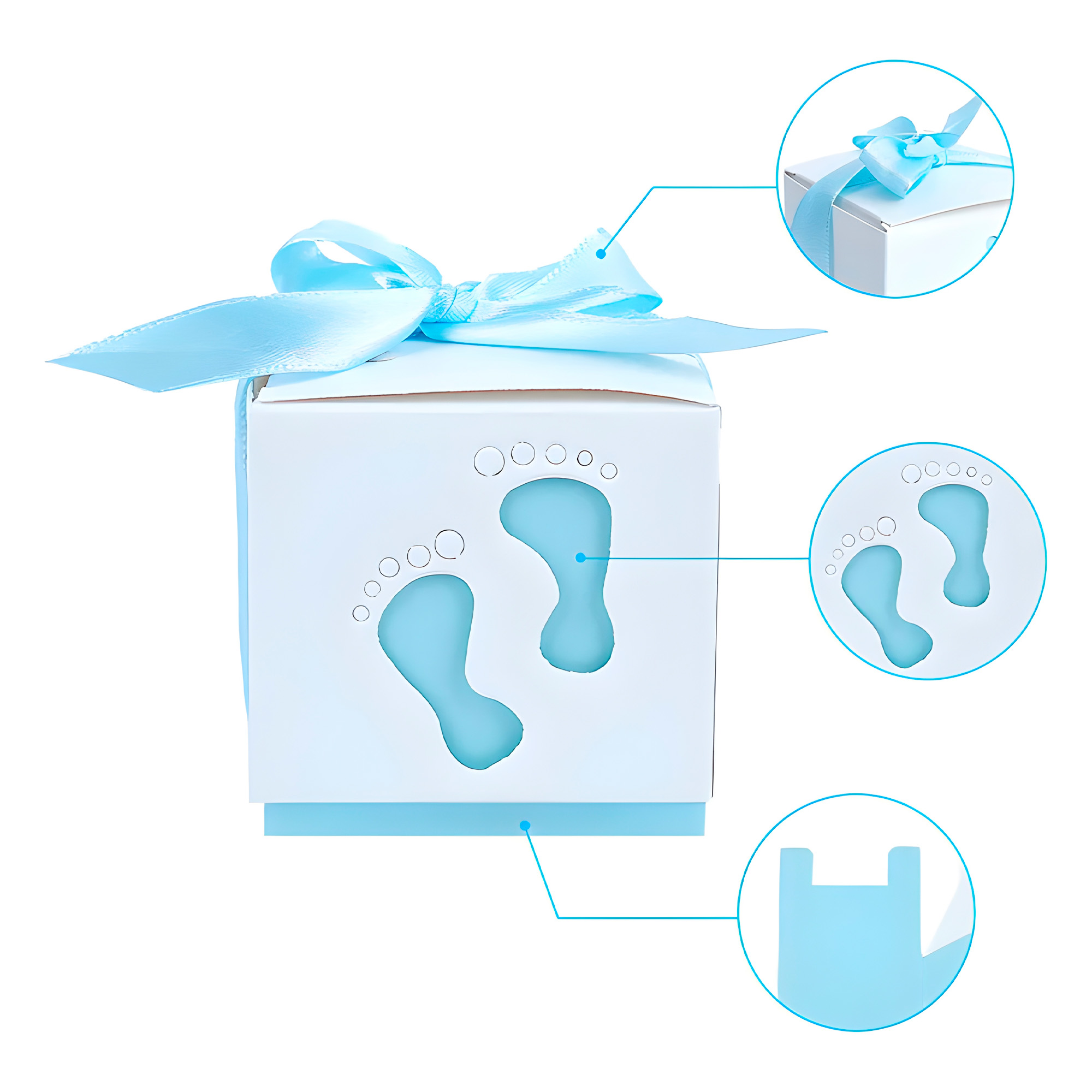 Cajas De Papel Para Regalo Y Decoración Baby Showers Niño Niña 5