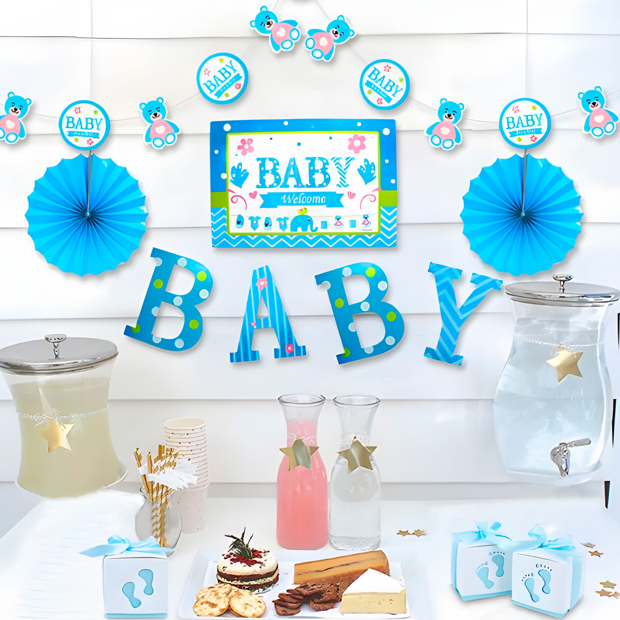Cajas De Papel Para Regalo Y Decoración Baby Showers Niño Niña 11