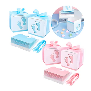 Cajas De Papel Para Regalo Y Decoración Baby Showers Niño Niña