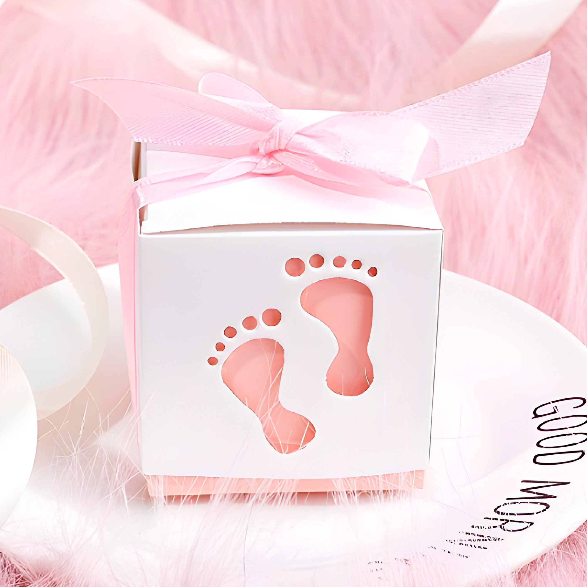 Cajas De Papel Para Regalo Y Decoración Baby Showers Niño Niña 10