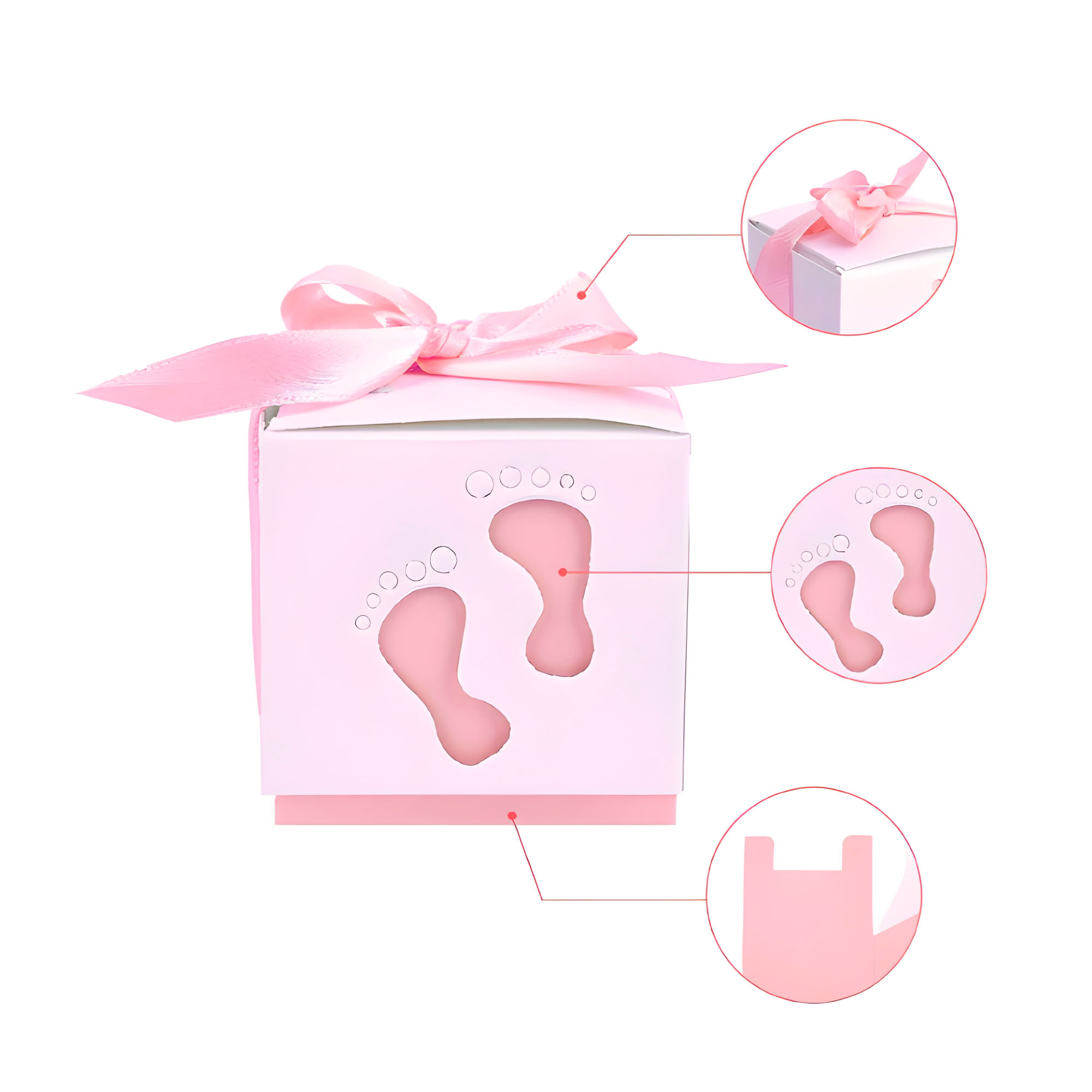 Cajas De Papel Para Regalo Y Decoración Baby Showers Niño Niña 21
