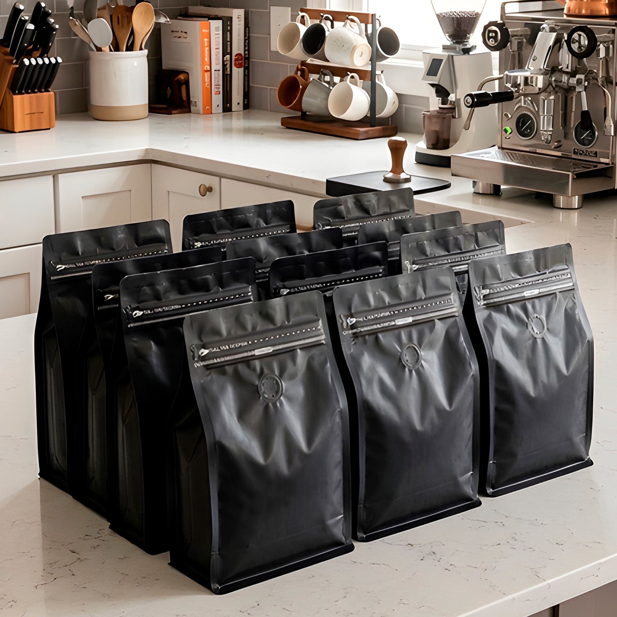 Bolsas para Café Alimentos Con Válvula Zipper Doypack 500g 13.5 X 26 CM 50 unidades 21