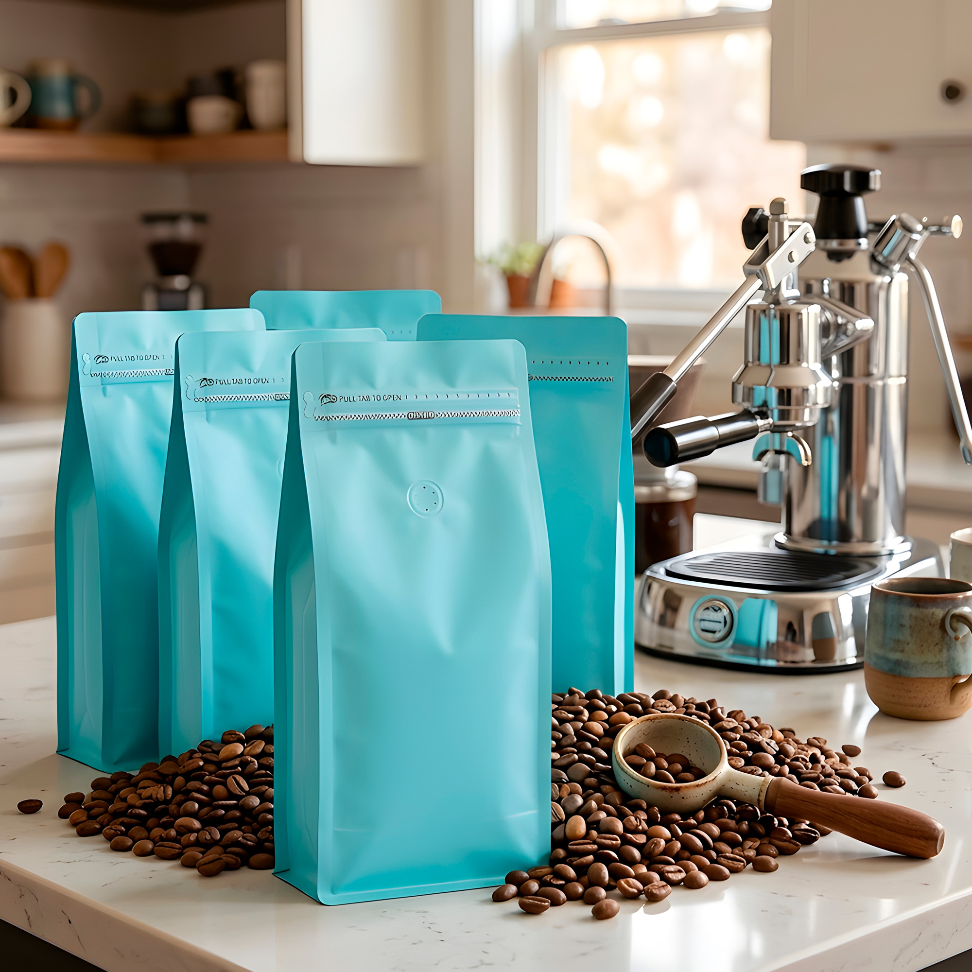 Bolsas para Café Alimentos Con Válvula Zipper Doypack 500g 13.5 X 26 CM 50 unidades 25