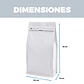 Bolsas para Café Alimentos Con Válvula Zipper Doypack 500g 13.5 X 26 CM 50 unidades - Miniatura 3