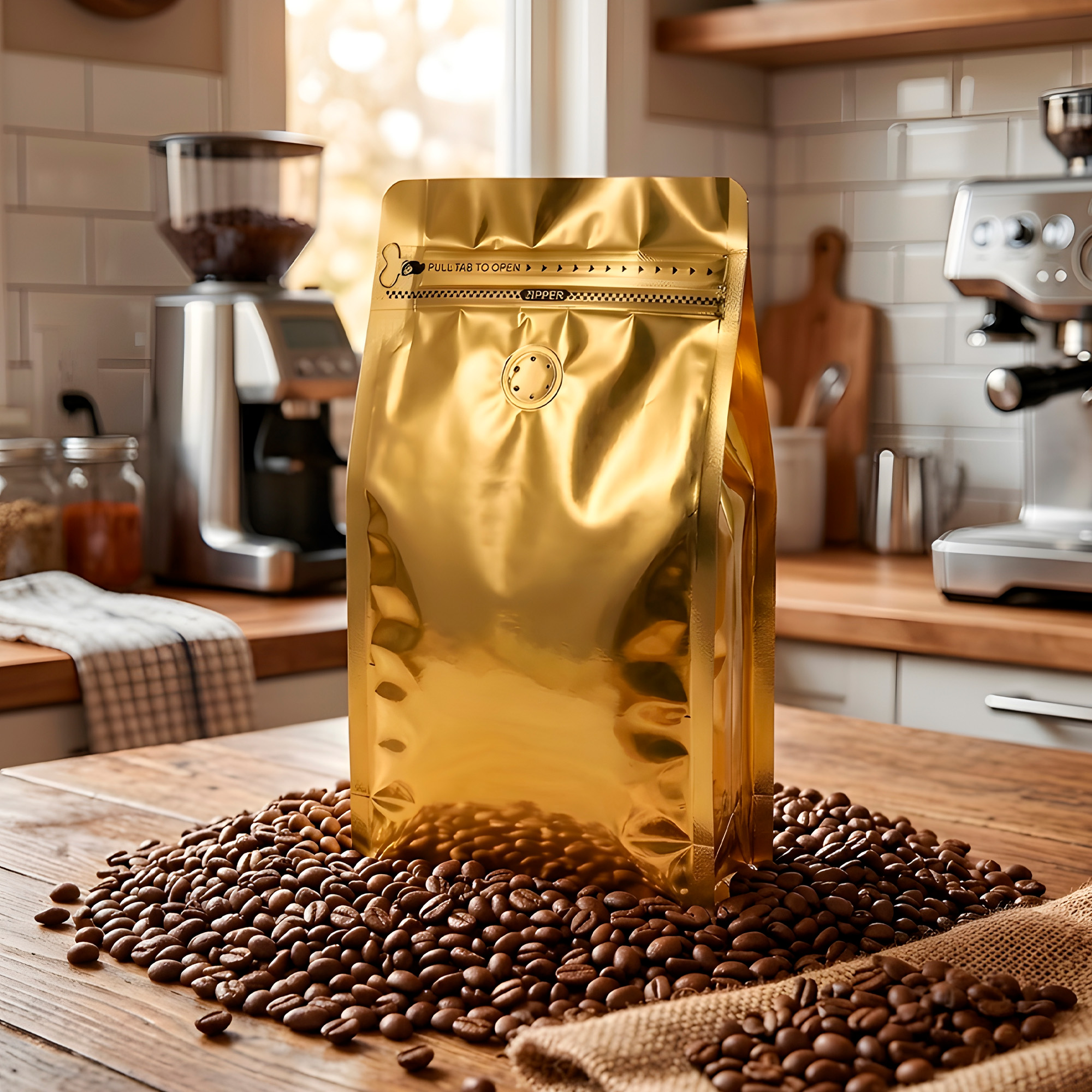 Bolsas para Café Alimentos Con Válvula Zipper Doypack 500g 13.5 X 26 CM 50 unidades 27