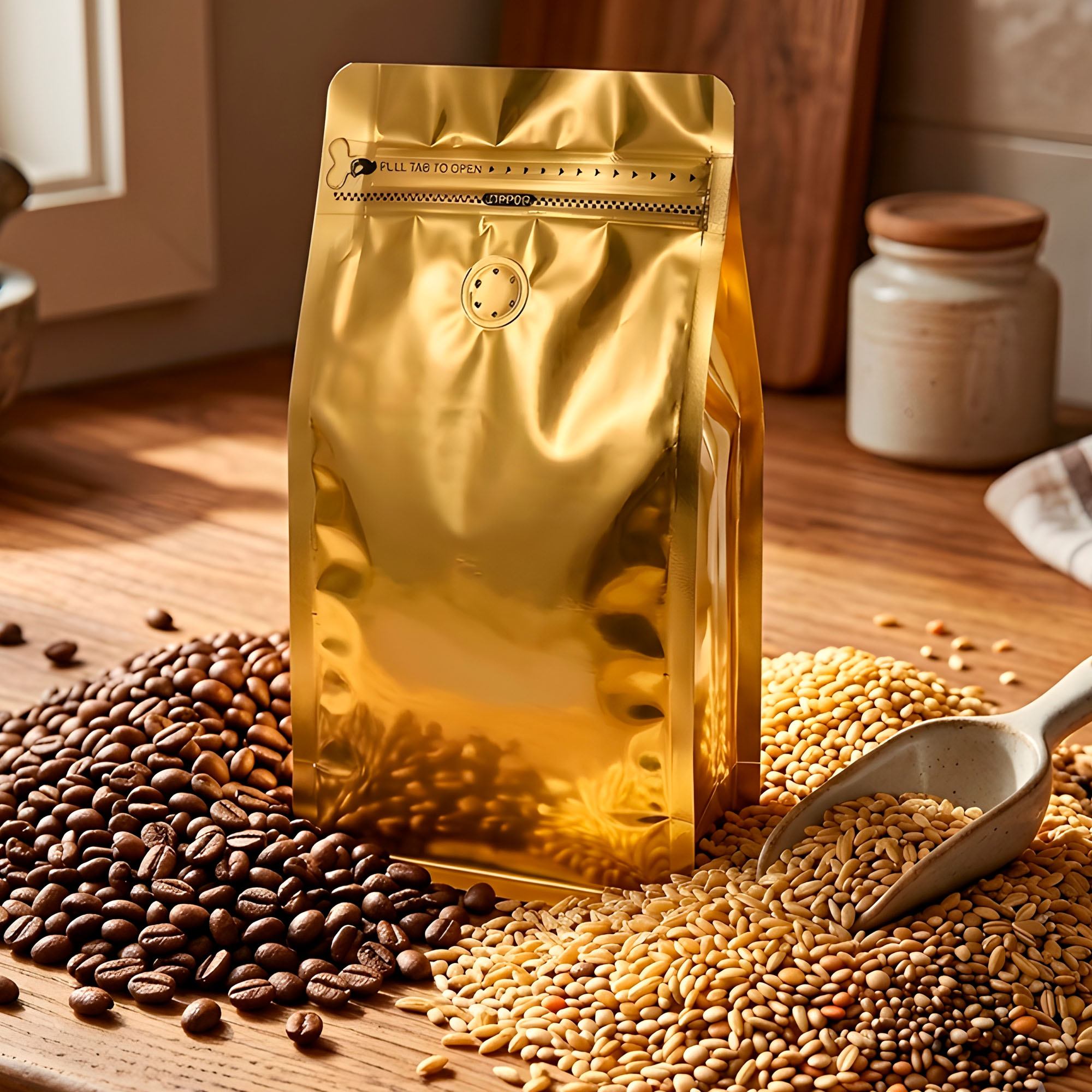 Bolsas para Café Alimentos Con Válvula Zipper Doypack 500g 13.5 X 26 CM 50 unidades 20