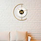 Lámpara Pared Reloj Dorado Dormitorio Sala de Estar 3 Colores 35 X 4 X 40 CM - Miniatura 9