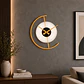 Lámpara Pared Reloj Dorado Dormitorio Sala de Estar 3 Colores 35 X 4 X 40 CM - Miniatura 6