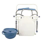 Silla De Baño Wc Inodoro Portátil Y Plegable 3 En 1 Con Tapa - Miniatura 3