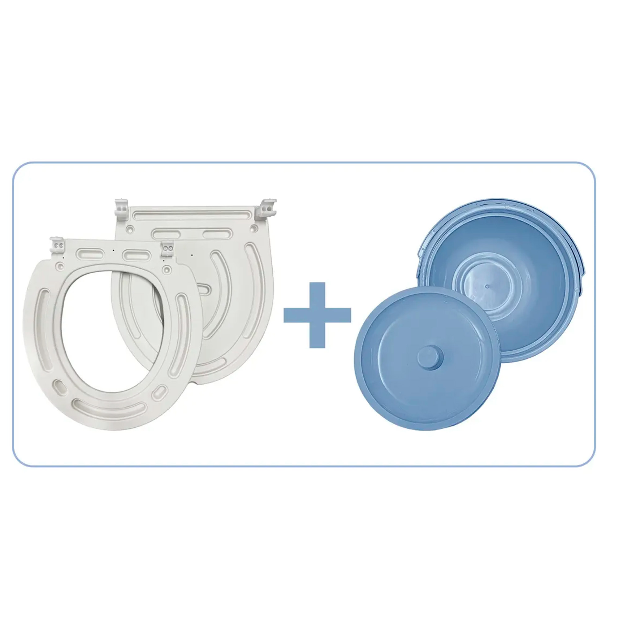 Silla De Baño Wc Inodoro Portátil Y Plegable 3 En 1 Con Tapa 4