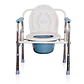 Silla De Baño Wc Inodoro Portátil Y Plegable 3 En 1 Con Tapa - Miniatura 5