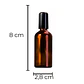 Roll On Frasco de Vidrio Contenedor Líquido Aceite Esencial Serum Tapa Negra 15 ML - Miniatura 2