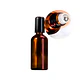 Roll On Frasco de Vidrio Contenedor Líquido Aceite Esencial Serum Tapa Negra 15 ML - Miniatura 1