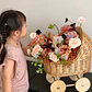 Cesta Flores Coche Tejido Mimbre Almacenar 31 X 25 X 19 CM - Miniatura 5