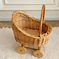 Cesta Flores Coche Tejido Mimbre Almacenar 31 X 25 X 19 CM - Miniatura 6