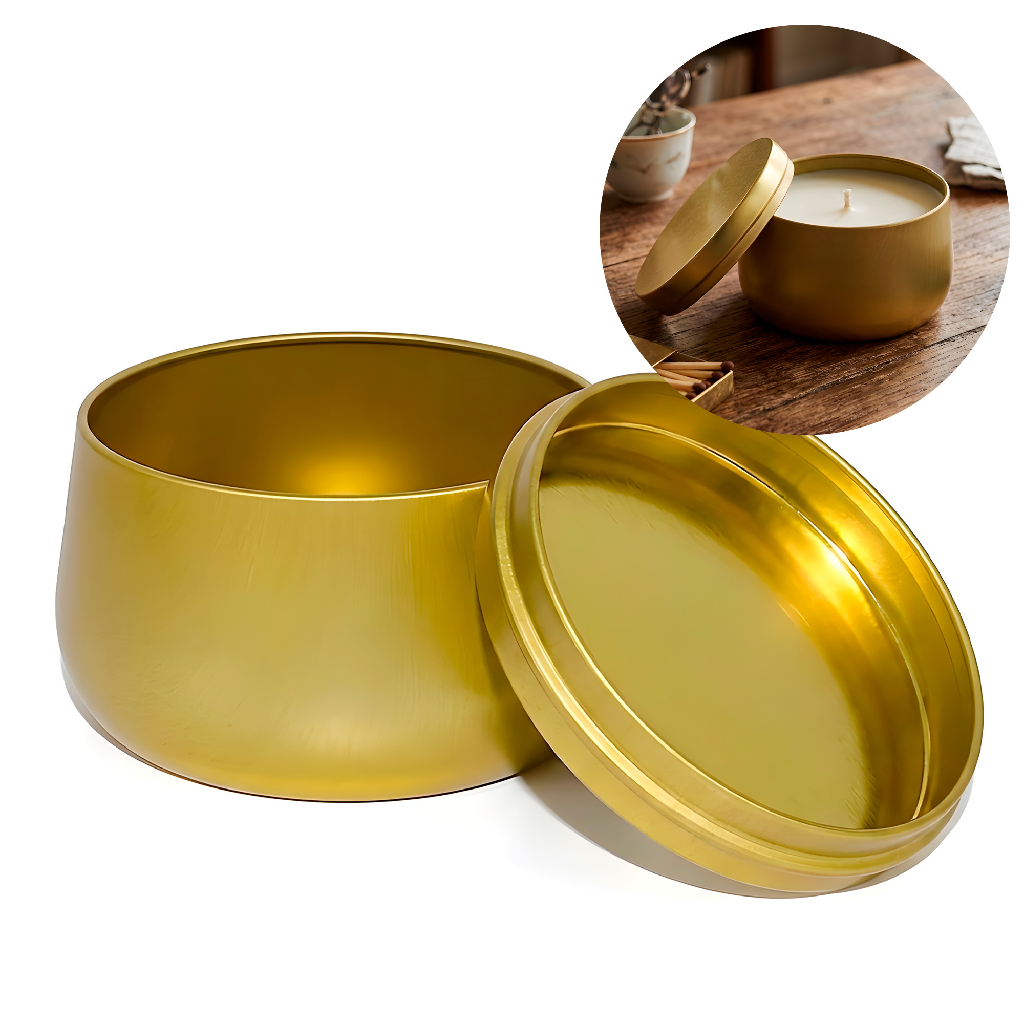 Latas Velas Aromaterapia Curvo Difusor 240 ml Colores 8oz 6