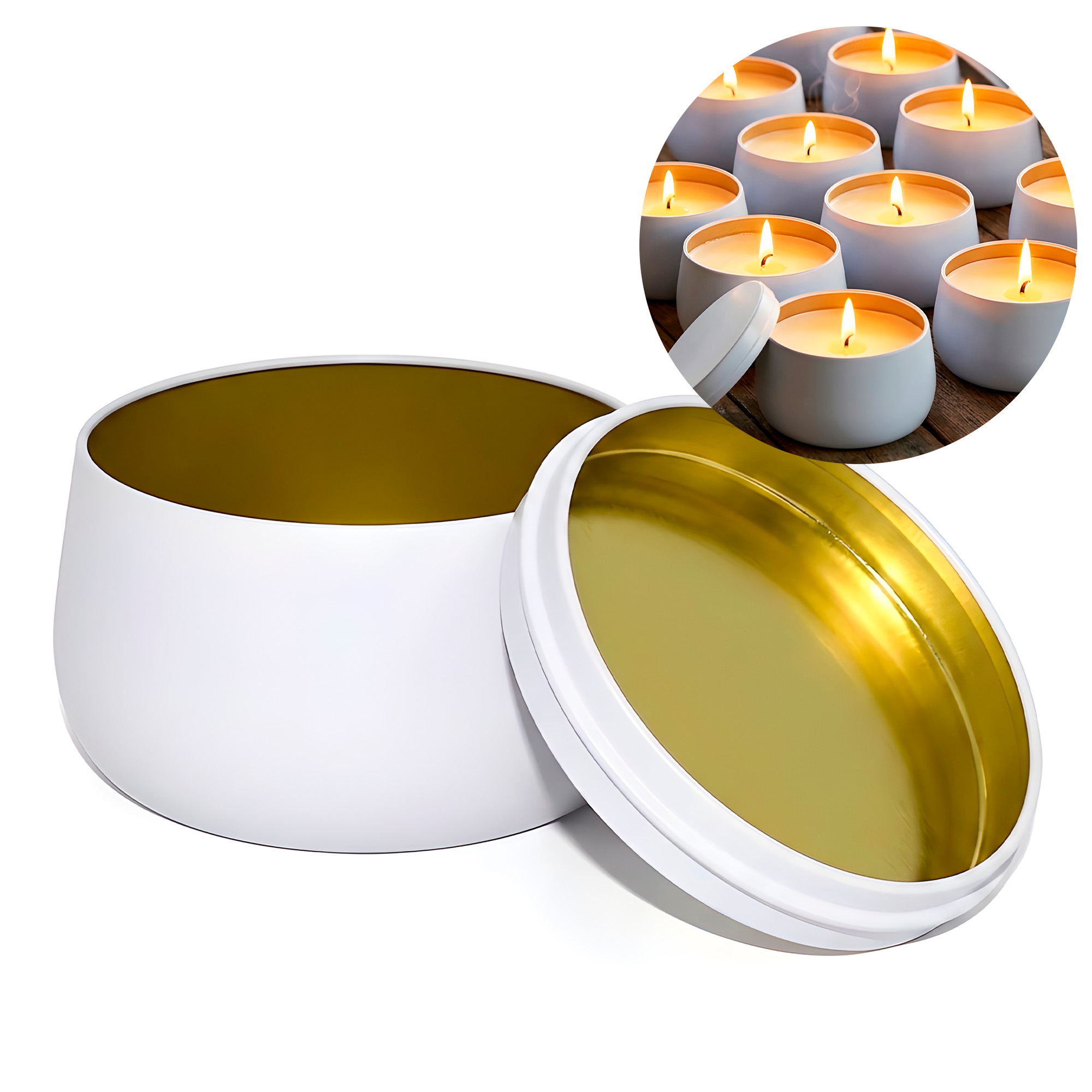 Latas Velas Aromaterapia Curvo Difusor 240 ml Colores 8oz 19