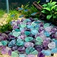 Piedra Semi Preciosa 7 a 9 ml Decoración 100grs Fluorita Arcoiris - Miniatura 2