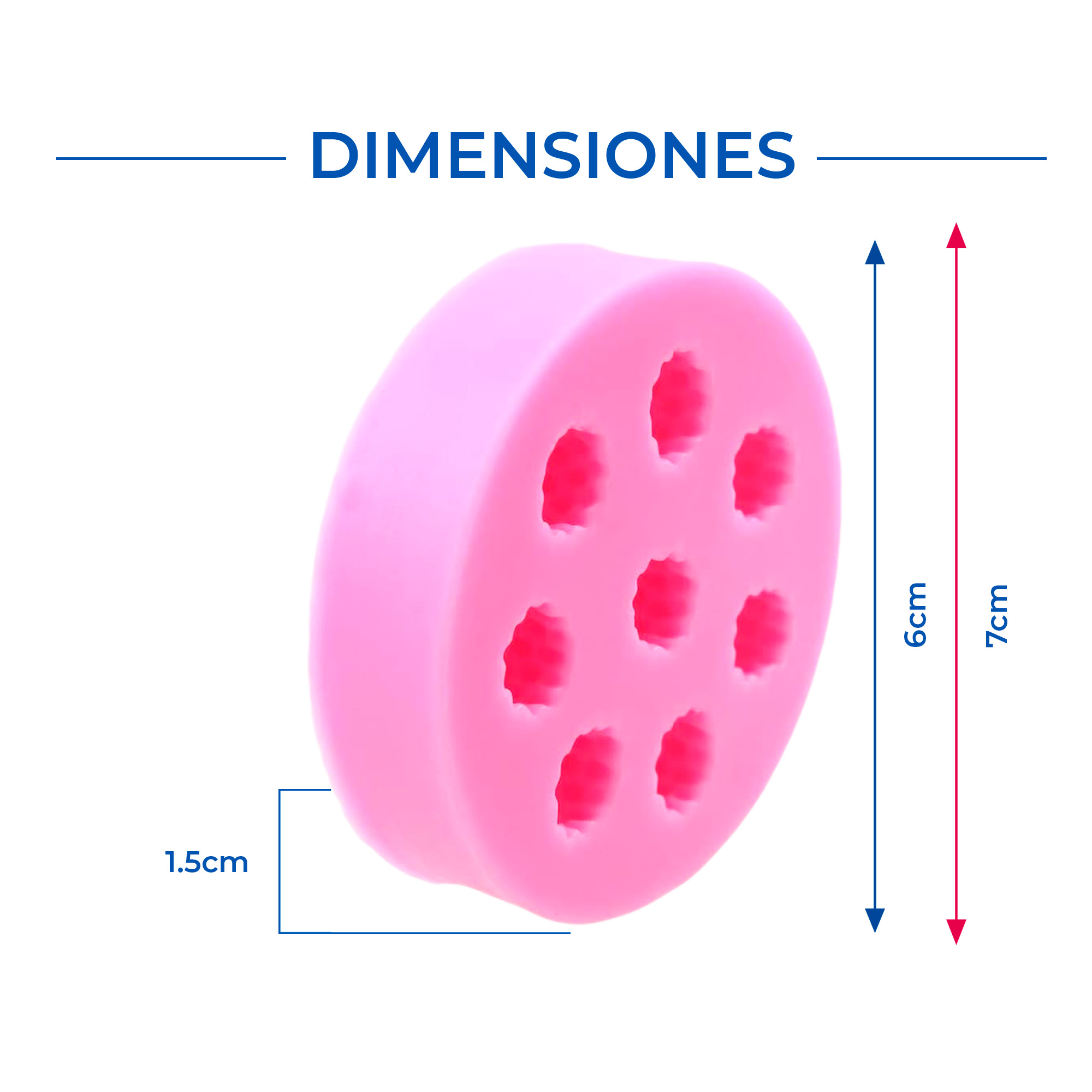 Molde Silicona Velas Fondant Fruta Arandano  2