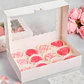 Caja Panaderia Regalo Adornos Ventana Transparente Colores 17.7 X 11 X 3.8CM - Miniatura 20