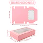 Caja Panaderia Regalo Adornos Ventana Transparente Colores 17.7 X 11 X 3.8CM - Miniatura 8