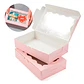 Caja Panaderia Regalo Adornos Ventana Transparente Colores 17.7 X 11 X 3.8CM - Miniatura 17