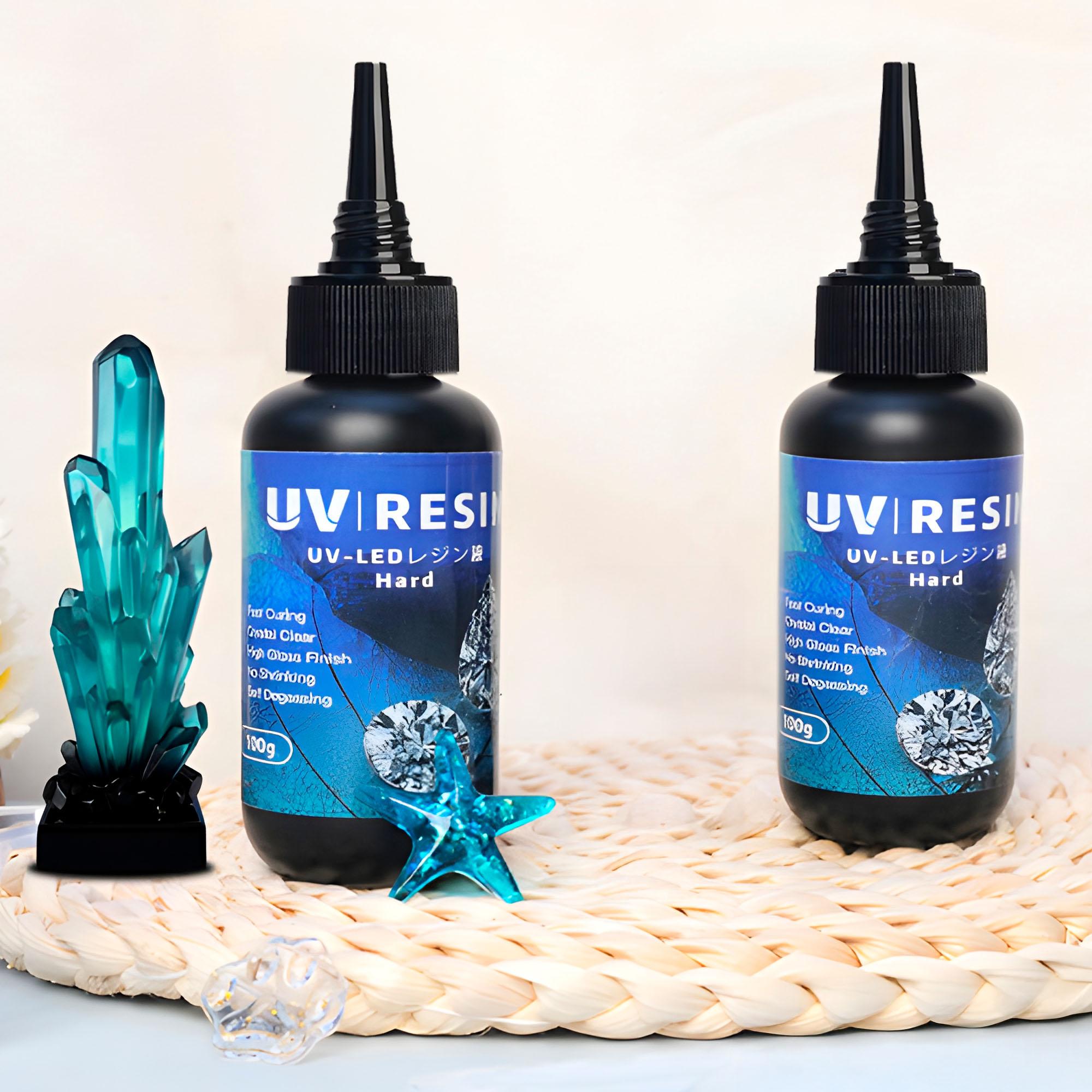 Resina Uv Extra Dura Transparente Gotas Hacer Joyas 100 Ml 6