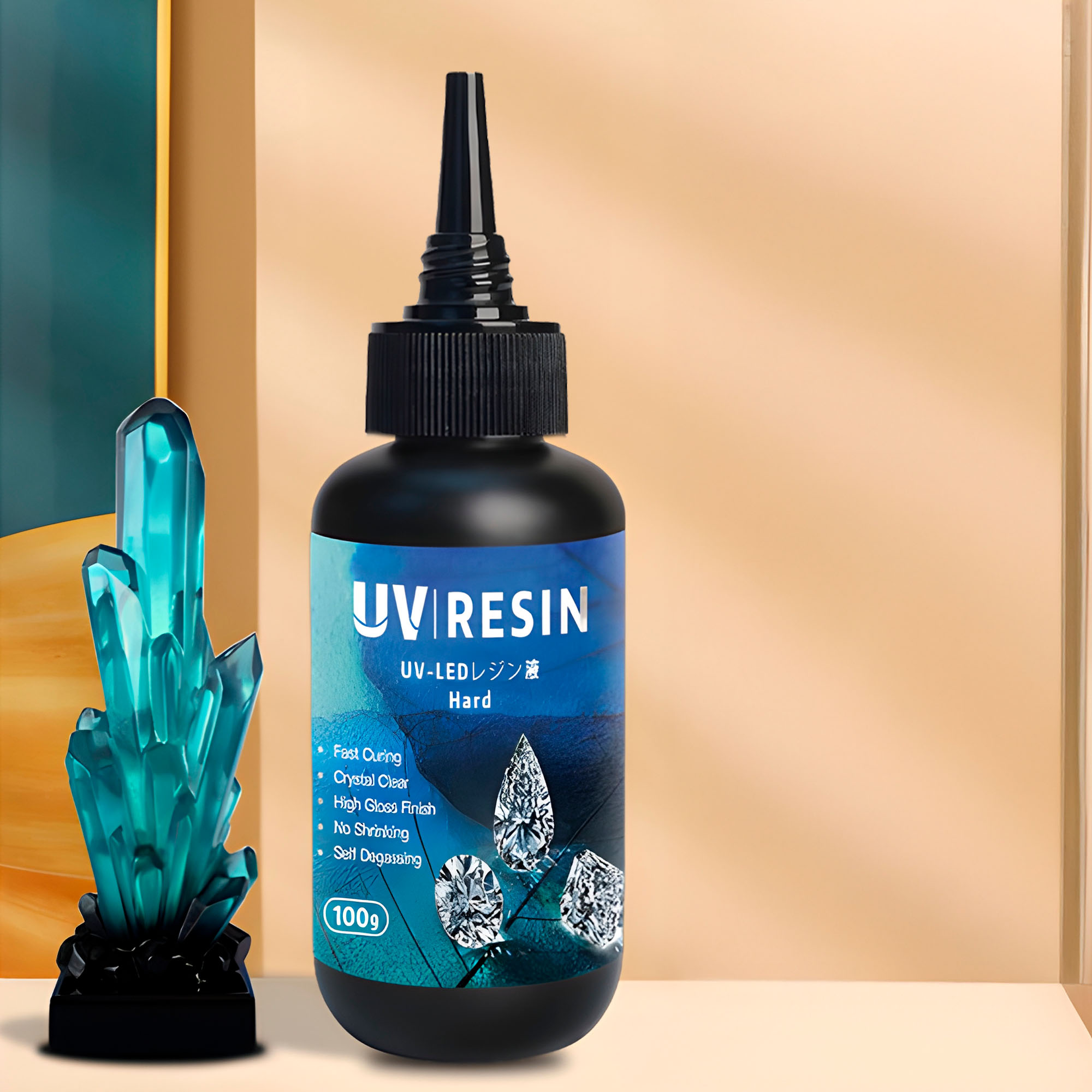 Resina Uv Extra Dura Transparente Gotas Hacer Joyas 100 Ml 9