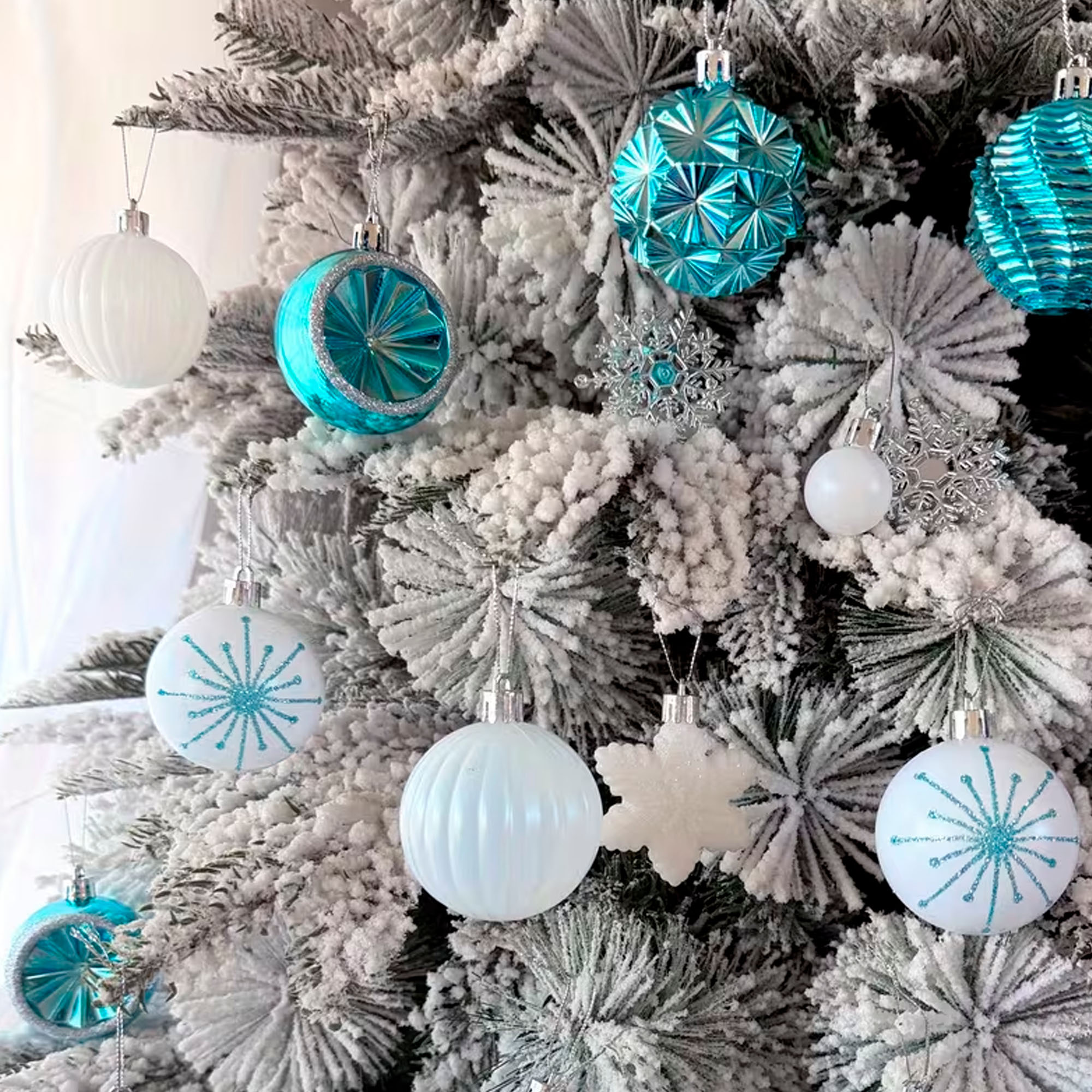 Juego Chiches Bolas Esferas Adornos Colgantes Árbol Navidad Diseños Variados 21