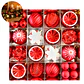 Juego Chiches Bolas Esferas Adornos Colgantes Árbol Navidad Diseños Variados - Miniatura 30