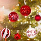 Juego Bolas Esferas Adornos Colgantes Árbol Navidad Diseños Colores - Miniatura 13