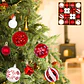 Juego Bolas Esferas Adornos Colgantes Árbol Navidad Diseños Colores - Miniatura 15