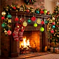 Juego Bolas Esferas Adornos Colgantes Árbol Navidad Diseños Colores - Miniatura 8