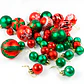 Juego Bolas Esferas Adornos Colgantes Árbol Navidad Diseños Colores - Miniatura 21