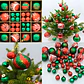 Juego Bolas Esferas Adornos Colgantes Árbol Navidad Diseños Colores - Miniatura 23