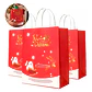 Bolsas De Regalo Navidad Reno Viejito Pascuero 27 X 21 X 11cm - Miniatura 1