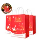 Bolsas De Regalo Navidad Reno Viejito Pascuero 21 X 15 X 8cm - Miniatura 1