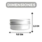 Portavelas Latas Fabricación 30 ml Gris Fabricación Insumo 5,2 X 2,2 CM - Miniatura 2