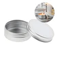 Latas Fabricación Velas 100 ml Gris Portavela 8,3 X 2,6 CM - Miniatura 1