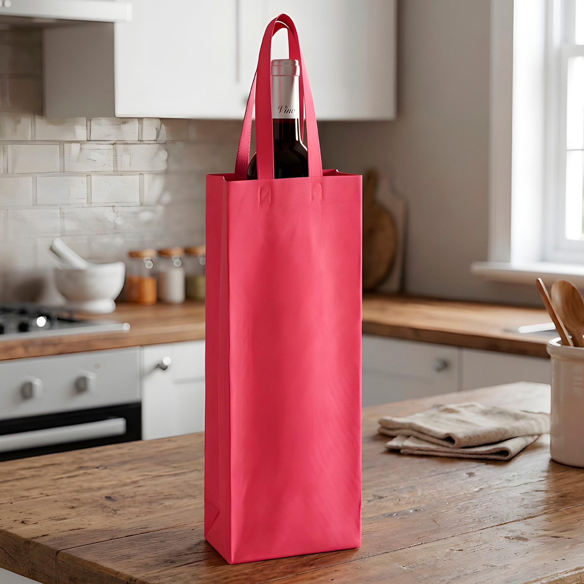 Bolsas Tela Botella TNT Vino Licores 35X10X10 Colores Variados 7