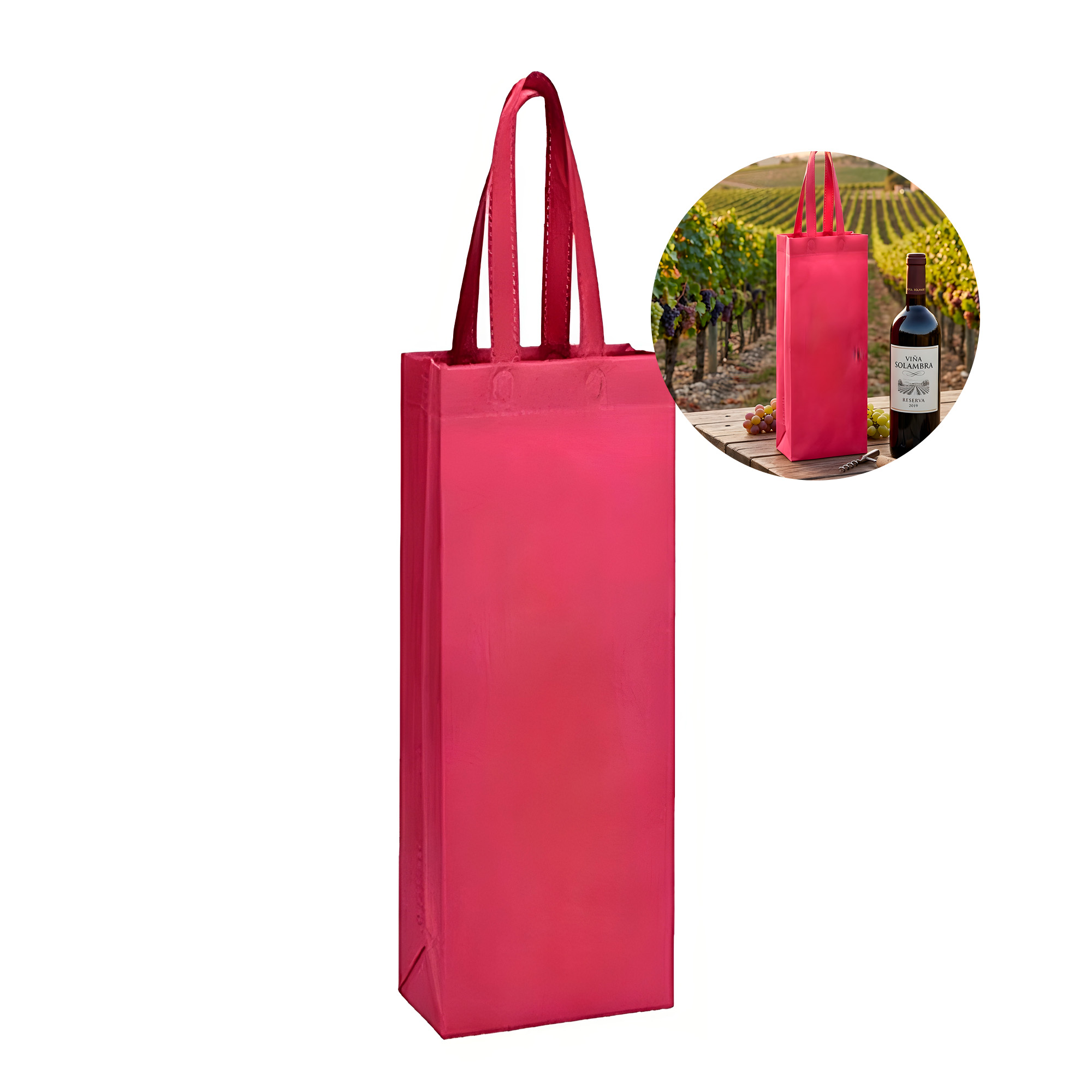 Bolsas Tela Botella TNT Vino Licores 35X10X10 Colores Variados 9
