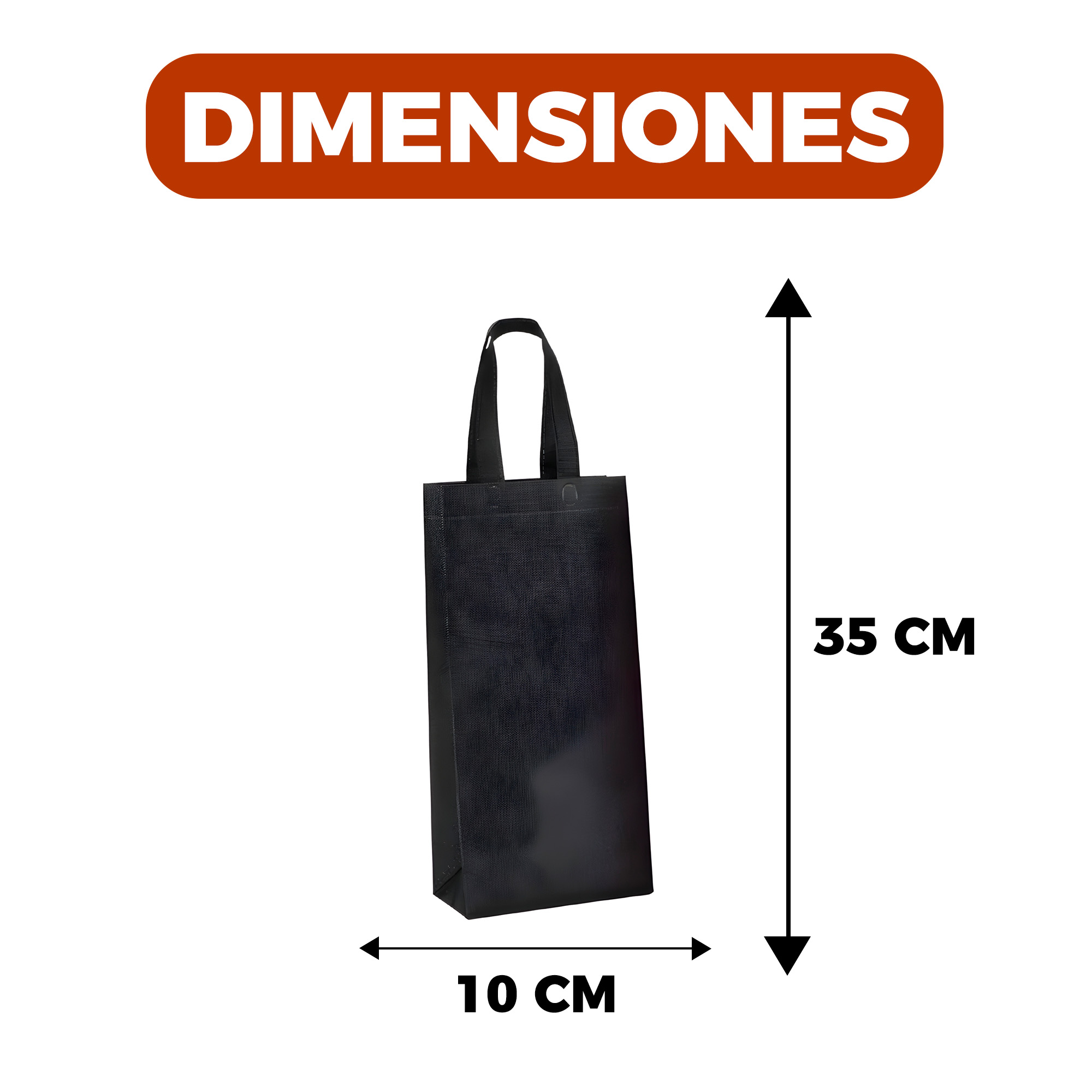Bolsas Tela Botella TNT Vino Licores 35X10X10 Colores Variados 12